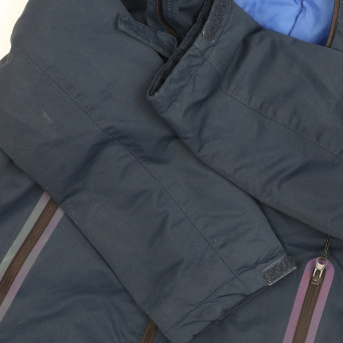 H&M Boys Blue Winter Puffer Jacket, Size 11-12 Years