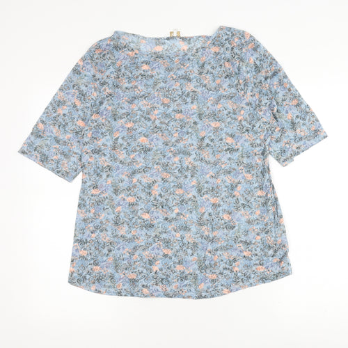 Cotton Traders Women's Floral Top, Multicolour, Size 16