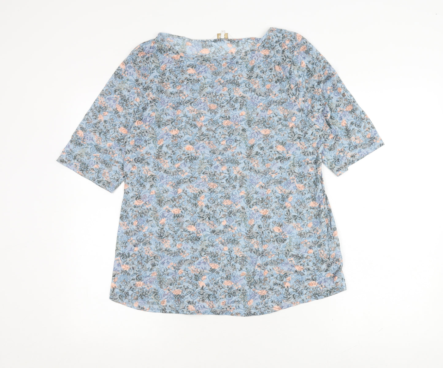 Cotton Traders Women's Floral Top, Multicolour, Size 16