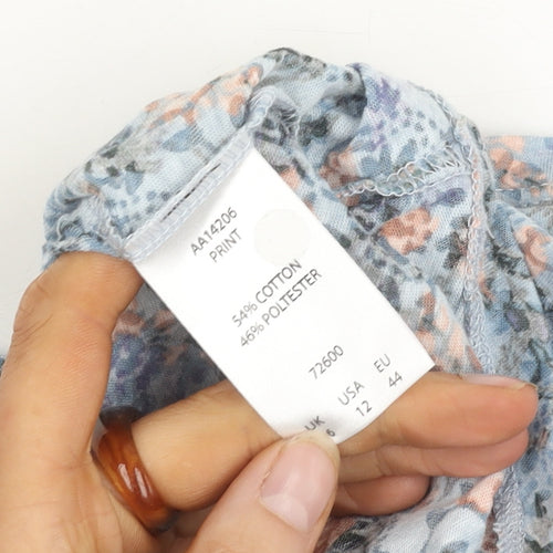 Cotton Traders Women's Floral Top, Multicolour, Size 16
