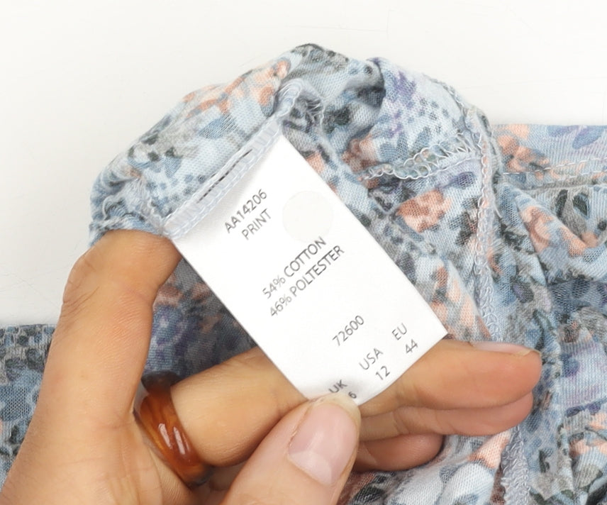 Cotton Traders Women's Floral Top, Multicolour, Size 16
