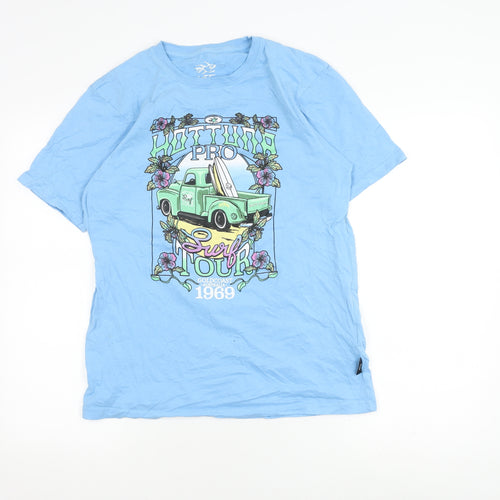 Hot Tuna Blue Men's T-Shirt, Size S, Beach Theme