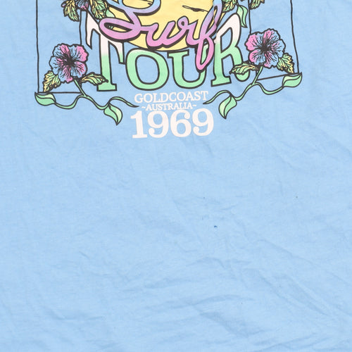 Hot Tuna Blue Men's T-Shirt, Size S, Beach Theme