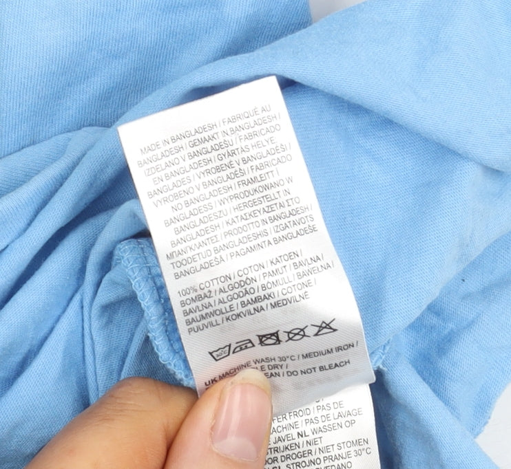 Hot Tuna Blue Men's T-Shirt, Size S, Beach Theme