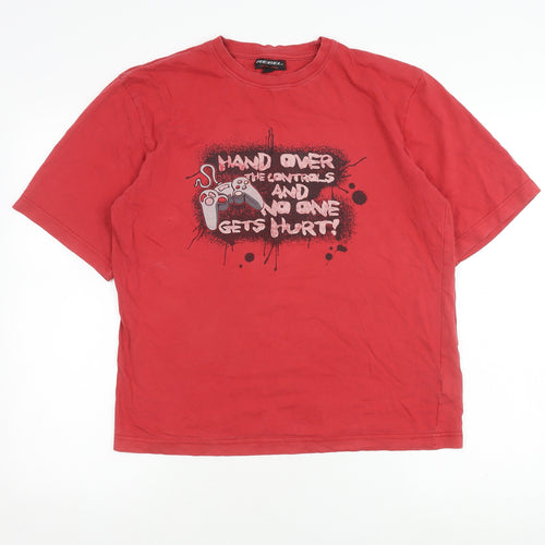 Rebel Red Teen Gaming Graphic Cotton T-Shirt, Size 13