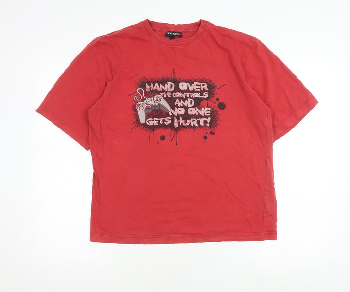 Rebel Red Teen Gaming Graphic Cotton T-Shirt, Size 13