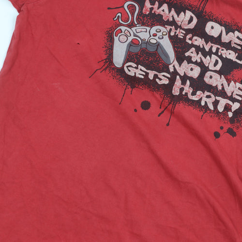 Rebel Red Teen Gaming Graphic Cotton T-Shirt, Size 13