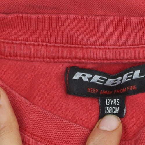 Rebel Red Teen Gaming Graphic Cotton T-Shirt, Size 13