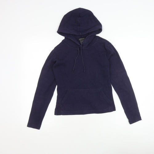 Warehouse Women's Blue Hoodie Size 10 Cotton