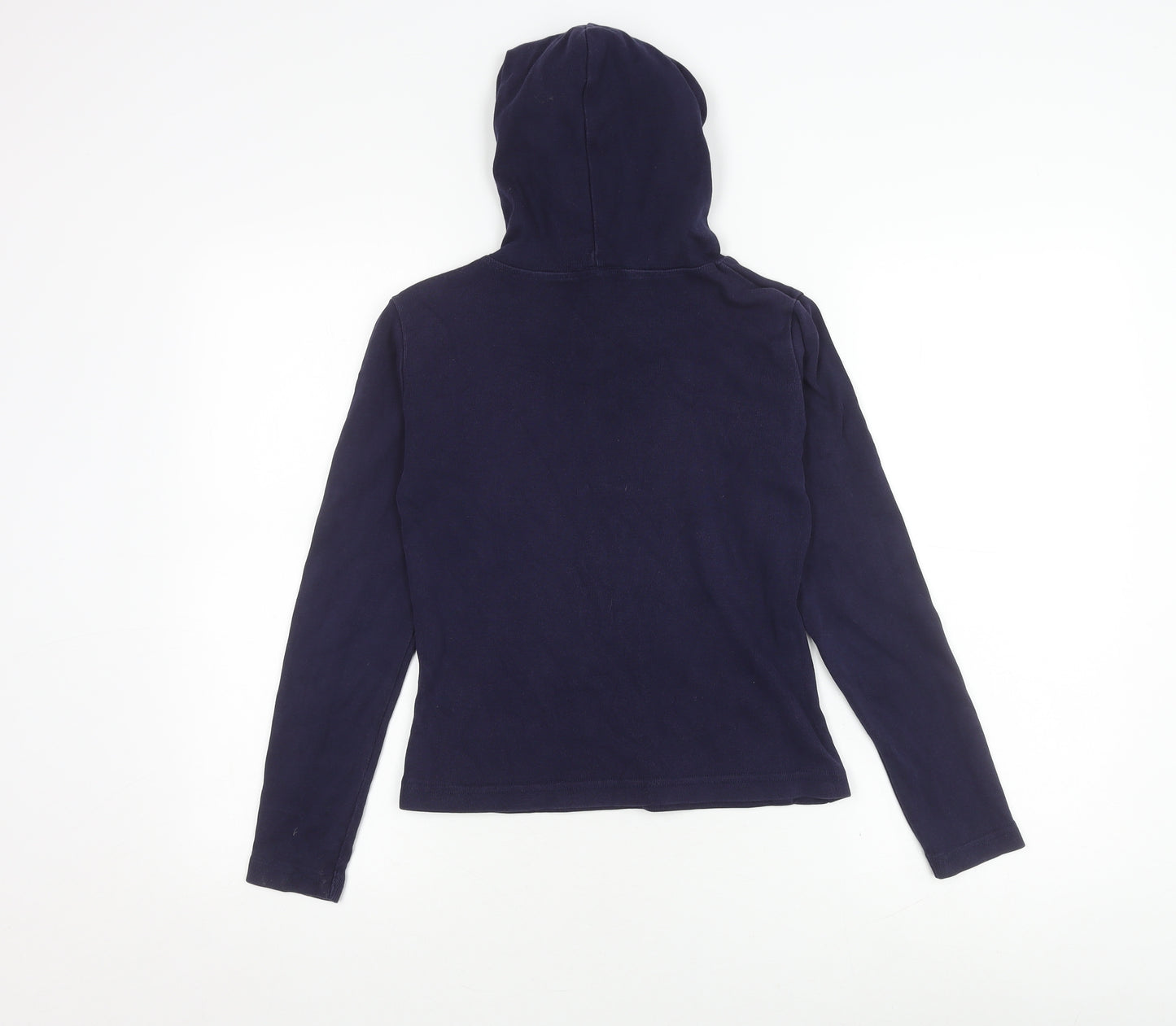 Warehouse Women's Blue Hoodie Size 10 Cotton