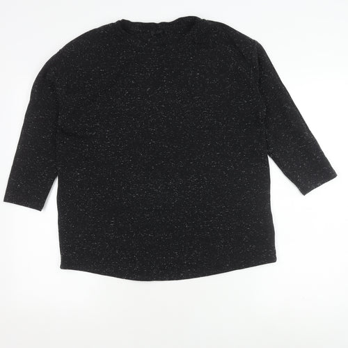 COS Women Black Crew Neck Top XS