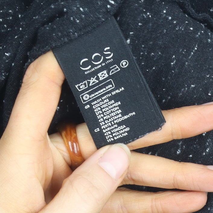 COS Women Black Crew Neck Top XS