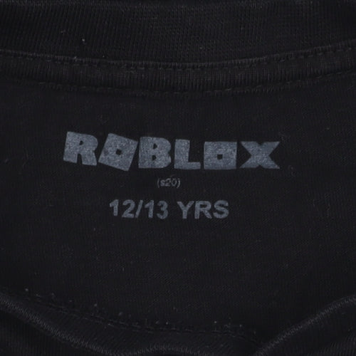 Roblox Boys Black Graphic T-Shirt 12-13 Years