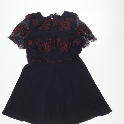 Dorothy Perkins Women's Black Lace Dress Size 18