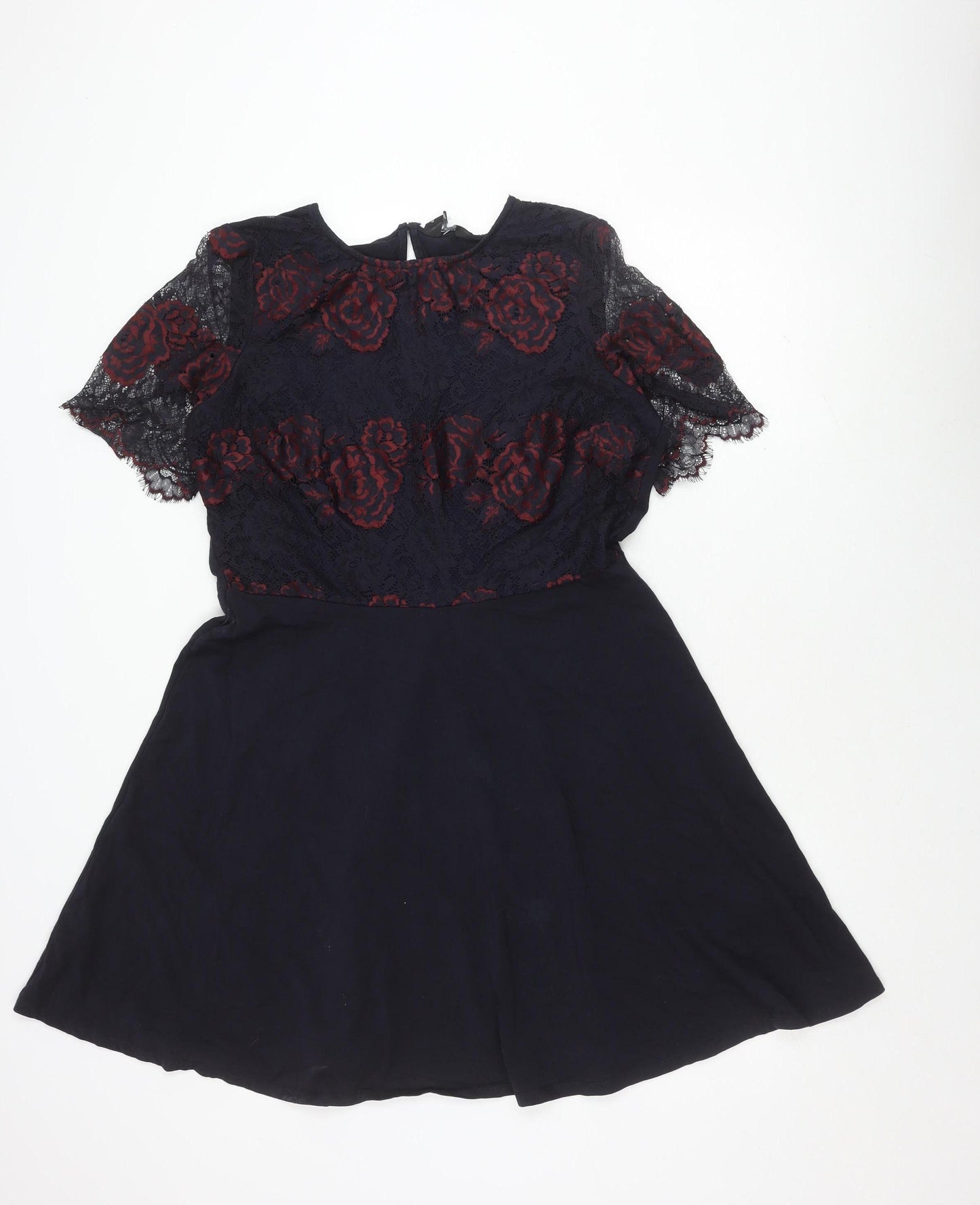 Dorothy Perkins Women's Black Lace Dress Size 18