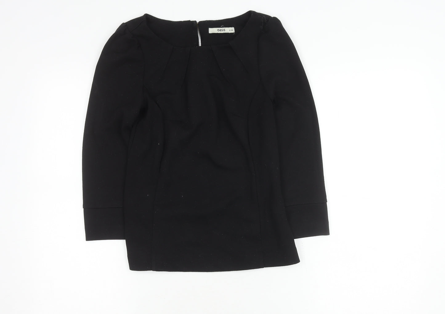 Oasis Women's Black 3/4 Sleeve Top Size 8