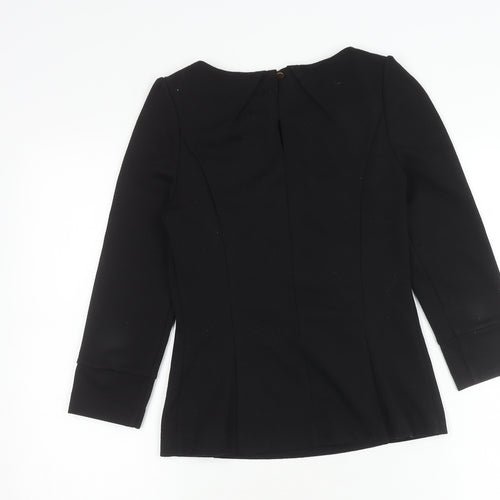 Oasis Women's Black 3/4 Sleeve Top Size 8