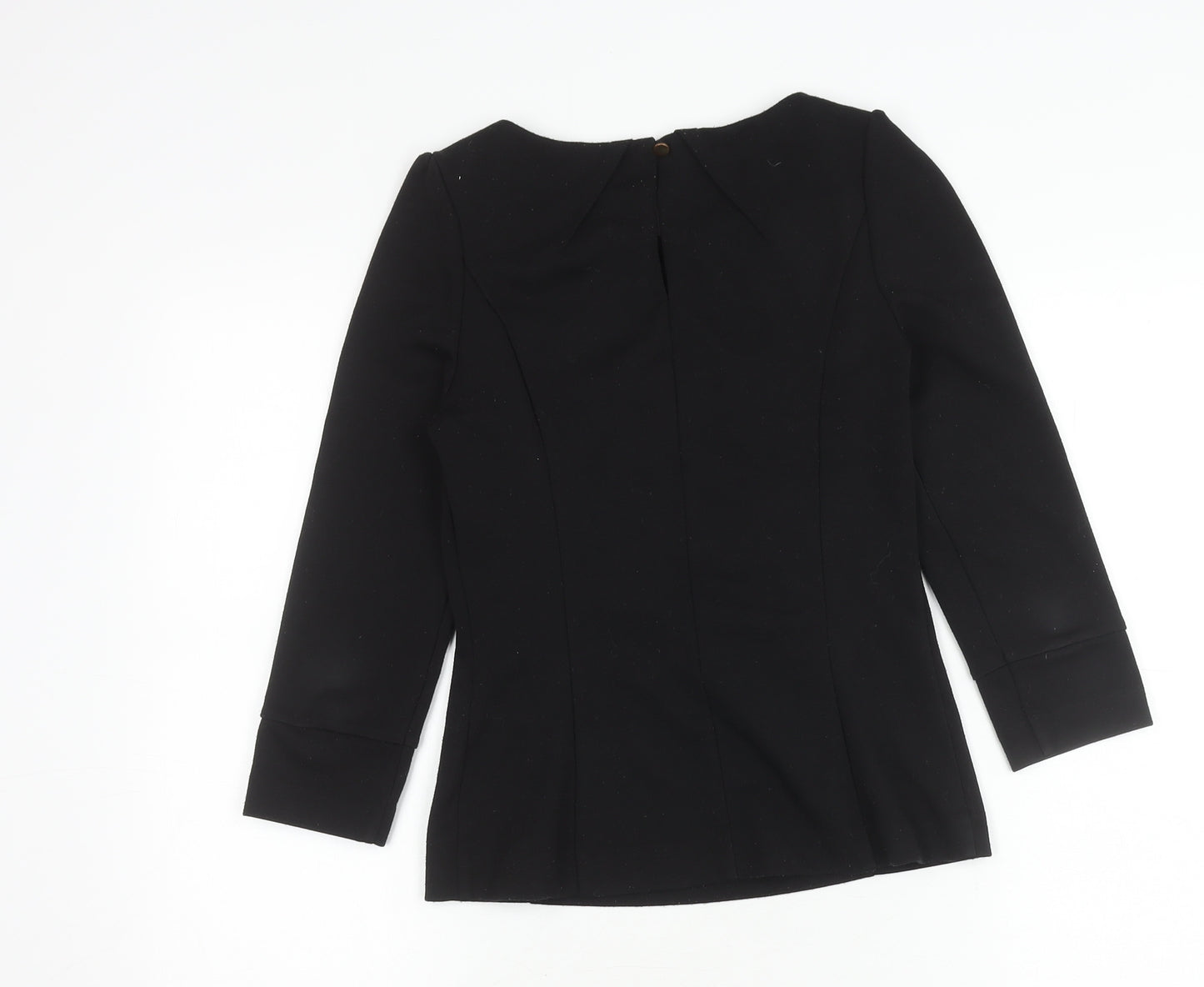 Oasis Women's Black 3/4 Sleeve Top Size 8