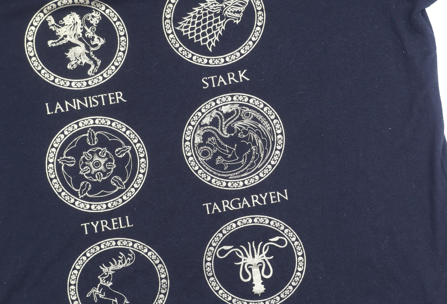 Game of Thrones Unisex Black T-Shirt Size 14