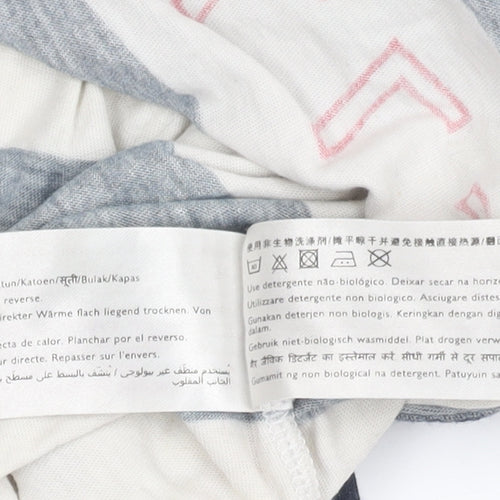 Jack Wills Men's Blue Striped T-Shirt, Size L, Logo Accents