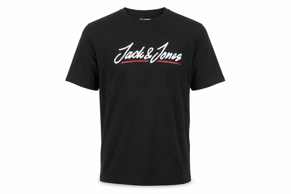 Jack & Jones Men's Black Crew Neck T-Shirt Size L