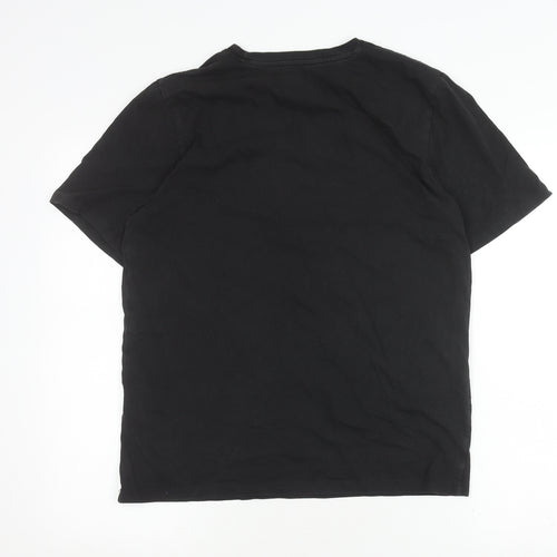 Jack & Jones Men's Black Crew Neck T-Shirt Size L