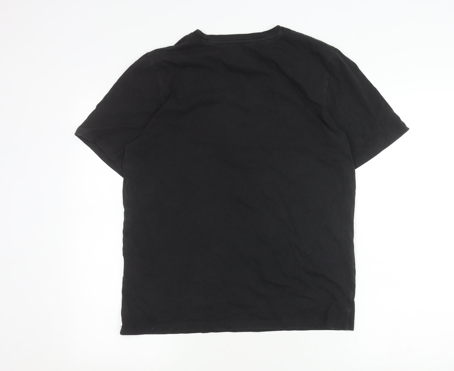 Jack & Jones Men's Black Crew Neck T-Shirt Size L