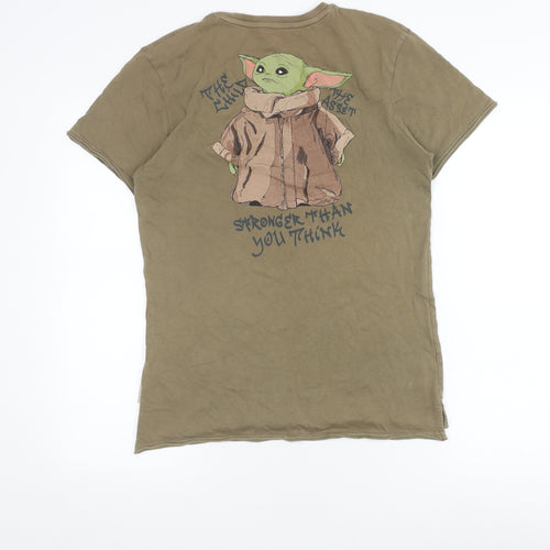 Disney Star Wars XS Men's Green Graphic T-Shirt