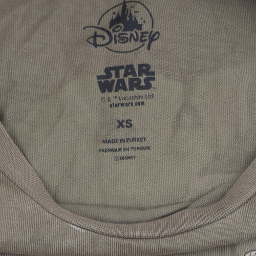 Disney Star Wars XS Men's Green Graphic T-Shirt