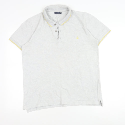 Petit Bateau Unisex Grey Polo L Cotton Polyester