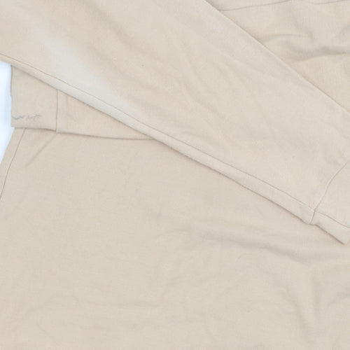 Fila Men's Beige Long Sleeve Polo Shirt XL