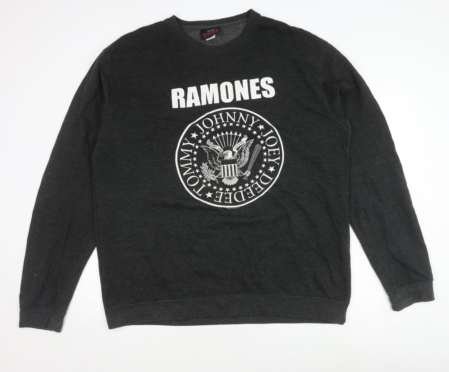 AWDis Men's Black Graphic Print XL Pullover Sweatshirt