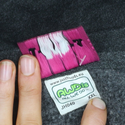 AWDis Men's Black Graphic Print XL Pullover Sweatshirt