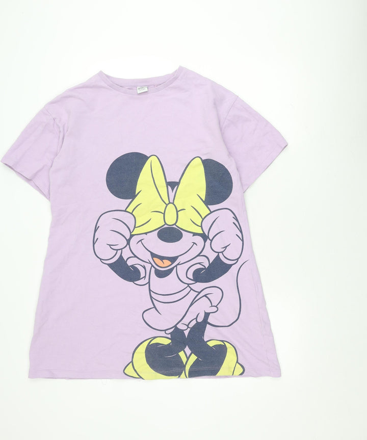 Next Disney Minnie Mouse Girls Purple T-Shirt Dress 16Y