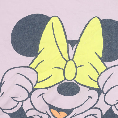 Next Disney Minnie Mouse Girls Purple T-Shirt Dress 16Y