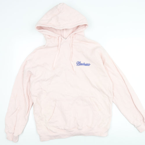 Maison Labiche Women's Pink Embroidered Hoodie S