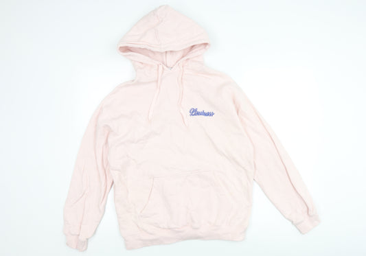 Maison Labiche Women's Pink Embroidered Hoodie S