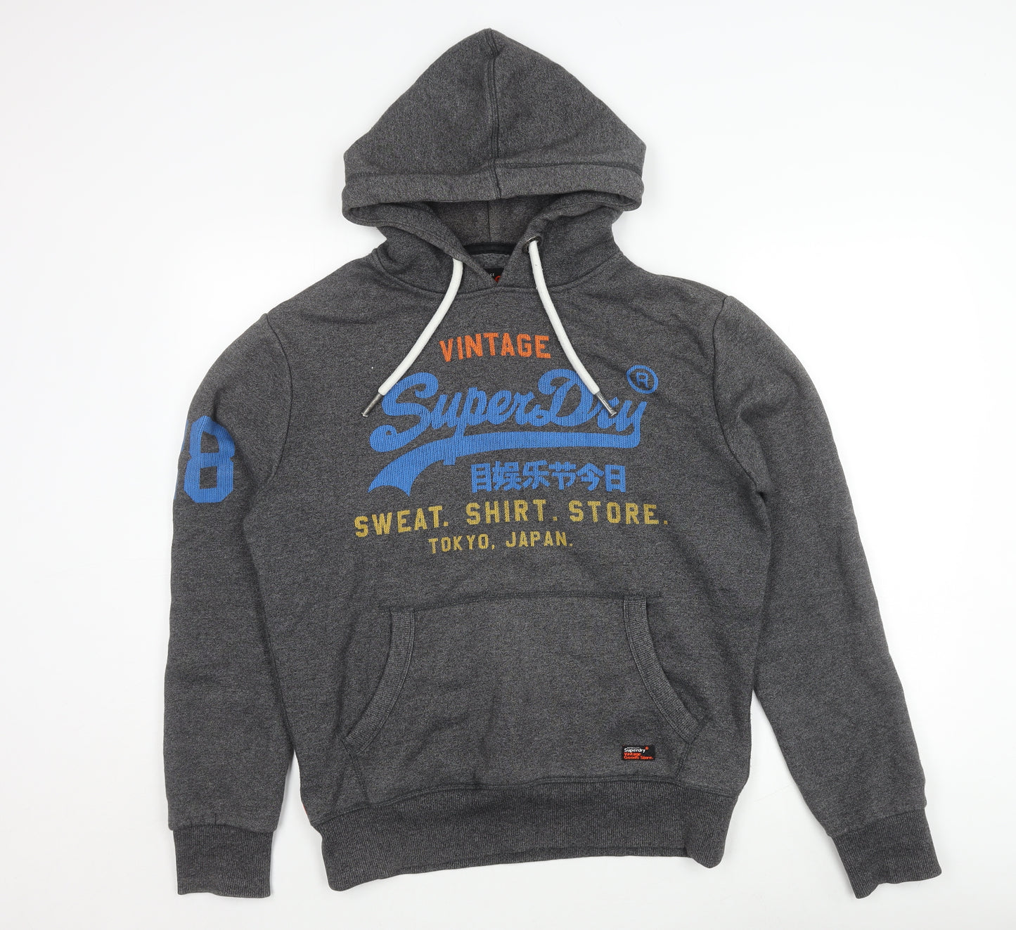 Superdry Men's Grey M Vintage Logo Pullover Hoodie