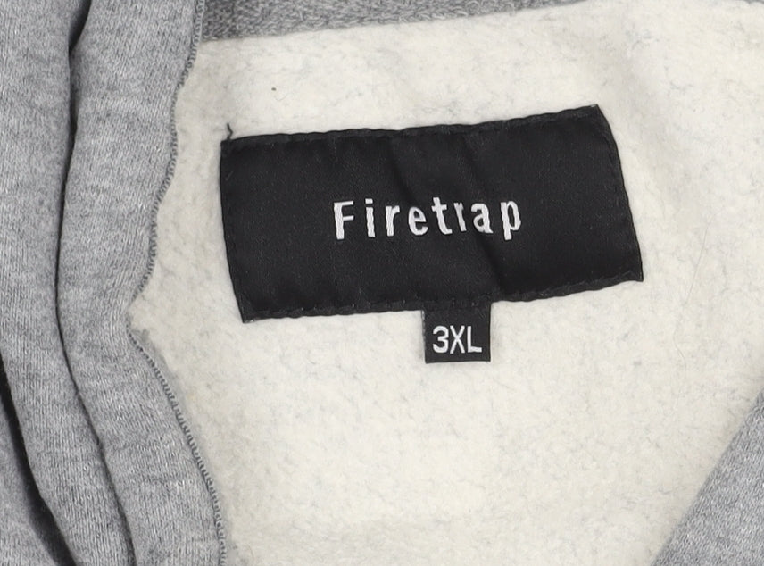 Firetrap Men's Grey 3XL Pullover Hoodie