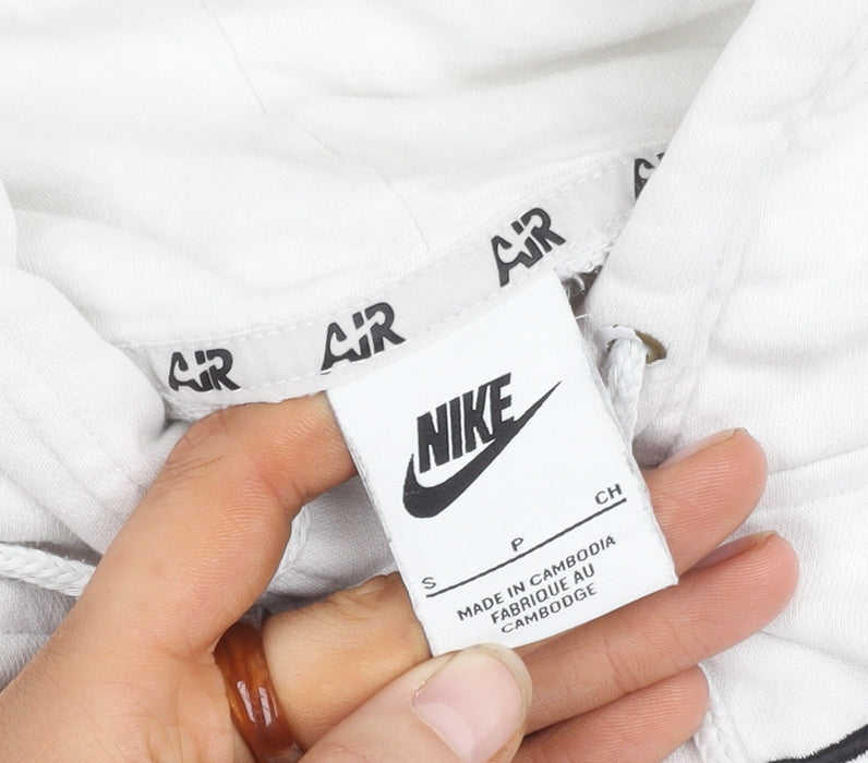 Nike Men's White Pullover Hoodie - Size S