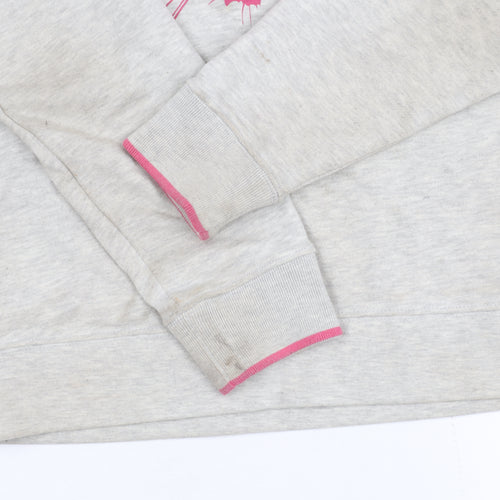Brakeburn Women’s Grey Tiger Print Pullover Sweatshirt