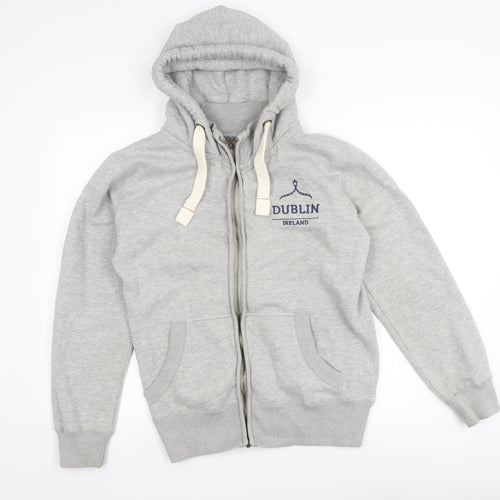 The Dublin Trading Co. Men's Grey Hooded Jacket M