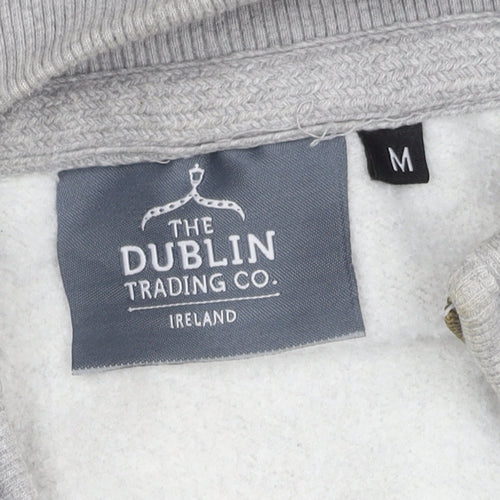 The Dublin Trading Co. Men's Grey Hooded Jacket M