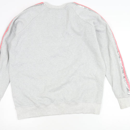 Superdry Women's Grey Sequin Sweatshirt M