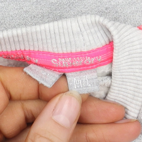 Superdry Women's Grey Sequin Sweatshirt M