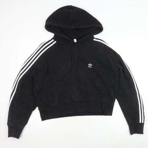 adidas Women's Black Hoodie, Size 10, Pullover