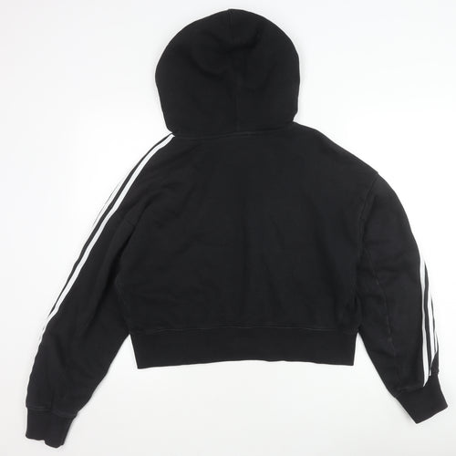 adidas Women's Black Hoodie, Size 10, Pullover