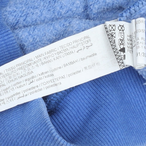 Pull&Bear Blue Unisex L Sweatshirt with Logo
