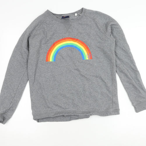 Bax & Bay Unisex Grey Sweatshirt L Pullover Rainbow