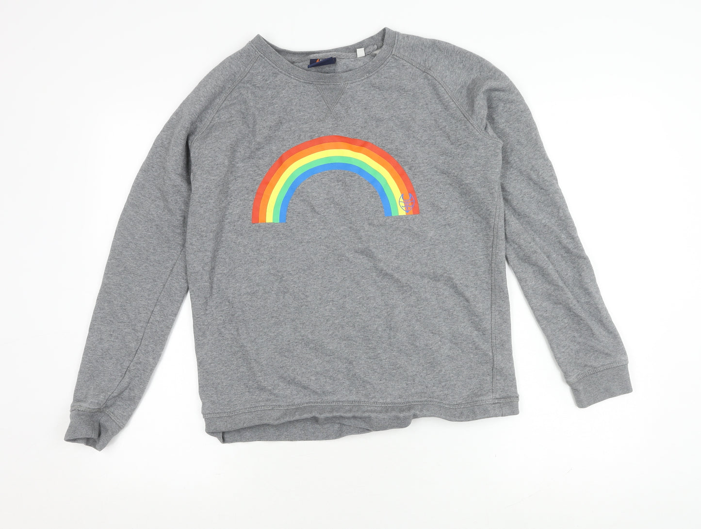 Bax & Bay Unisex Grey Sweatshirt L Pullover Rainbow